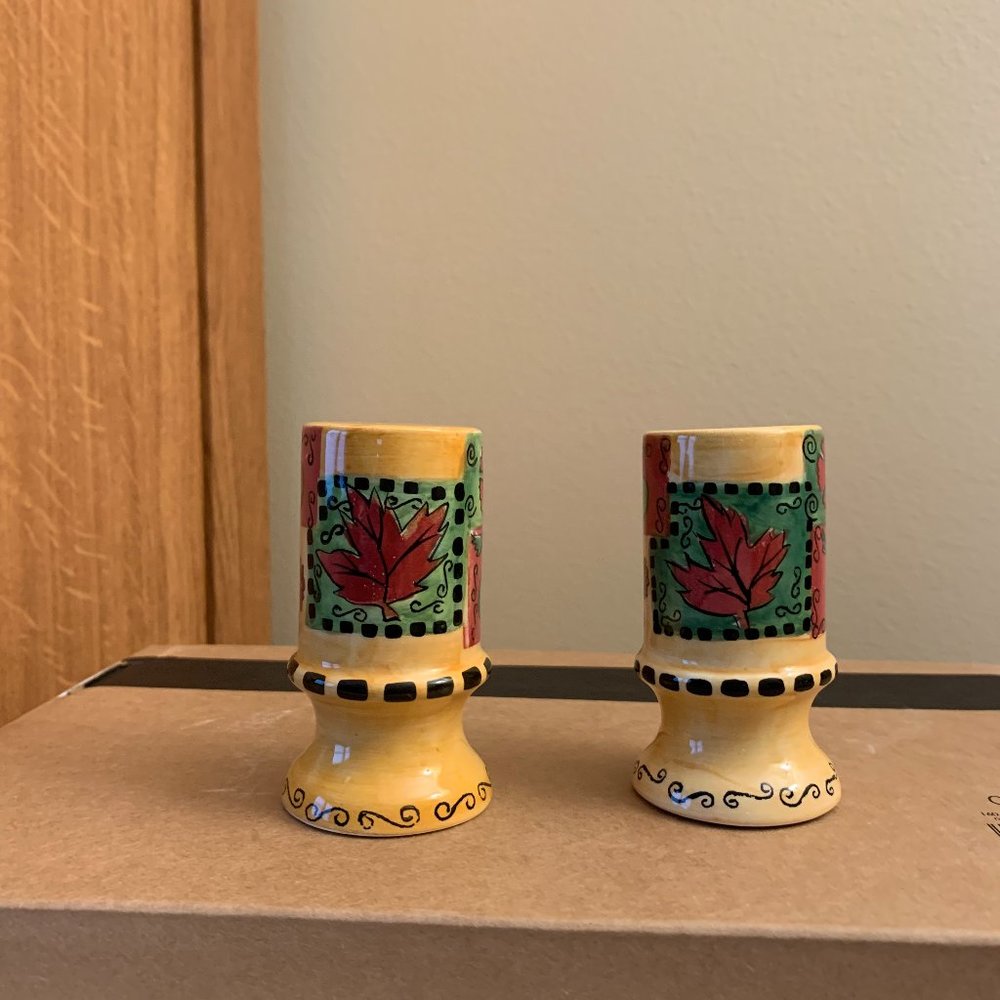 SIENNA BLOSSOM SALT & PEPPER SHAKERS - Picture 1 of 4